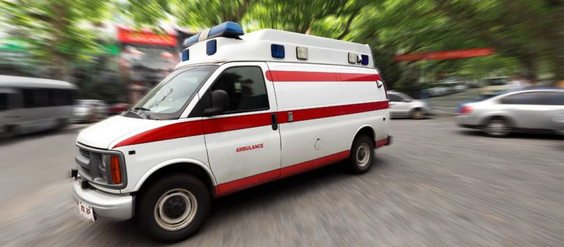 11481745 - ambulance speeding on the street